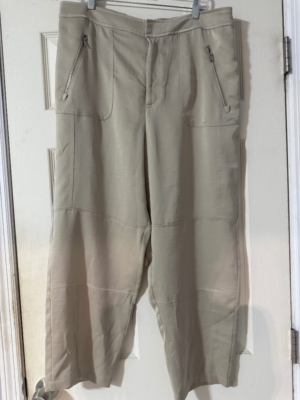 DKNY Zip Pocket Satin Pants